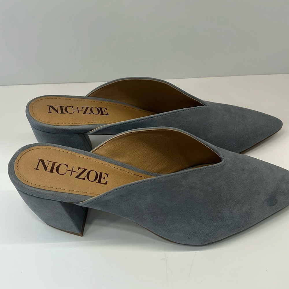 Nic +Zoe
Calle slide/Mule
Sunset Blue